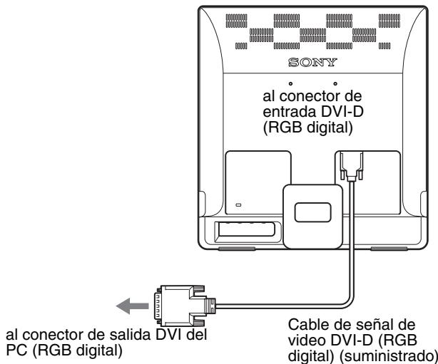 SONY NC - - Conecte un PC equipado con un conductor de salute DVI (RGB digital) (solamente SDM-E76D/SDM-E96D) - 1