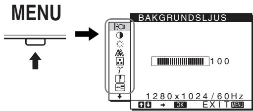 SONY NC - Att navigera i menysystemet - 1