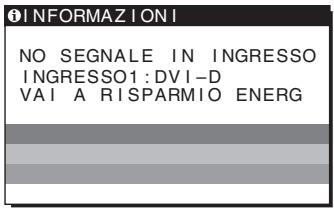SONY NC - Se viene visualizzato NO SEGNALE IN INGRESSO - 1