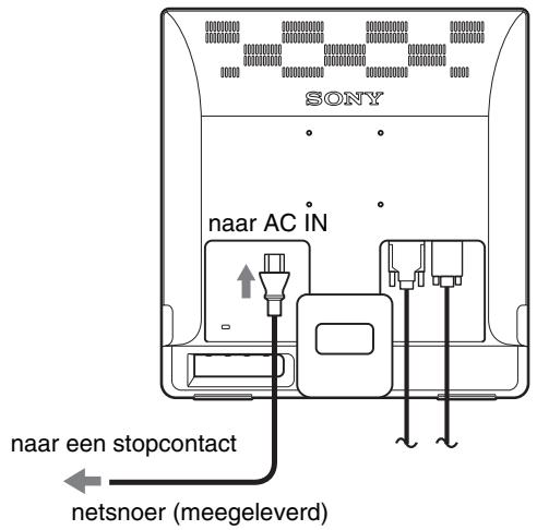 SONY NC - Stap 3: Het netsnoer aansluten - 1