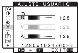 SONY NC - Ajuste preco se de la temperatura de color (AJUSTE USUARIO) - 1