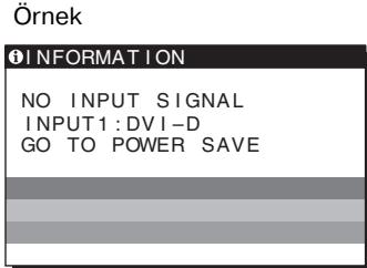 SONY NC - Eger NO INPUT SIGNAL mesaji ekranda görtülenirse - 1