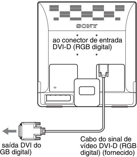 SONY NC - Ligar a umcomputador equipado com um conector de saida DVI (RGB digital) (apenas SDM-E76D/SDM-E96D) - 1