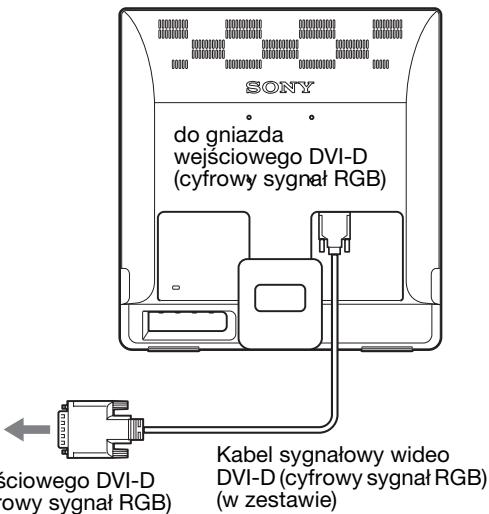 SONY NC - Podłuczanie komputera wyposzazonego wgniazdo wyjsciowe DVI (cyfrowy sygnat RGB) (tylkko SDM-E76D/SDM-E96D) - 1