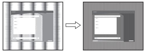 SONY NC - ■ Allitsa be a kép élességét és helyzetét kézzel (PITCH/PHASE/H CENTER/V CENTER) - 1