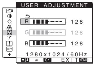 SONY NC - A szinhómér séklet finomhangolása (USER ADJUSTMENT) - 1