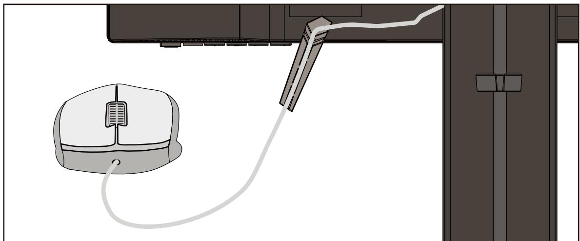 DARTY XG2431 - Utilisation de l'ancrage pour souris - 2