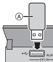 PANASONIC SC-HC35EF-K - Connectez la clé USB (non fournie) - 1