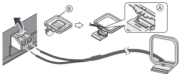 PANASONIC SC-HC35EF-K - Branchez l'antenne cadre AM. - 1