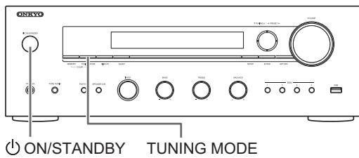 ONKKYO 1X8150 - Réinitialisation de l'appareil - 1