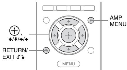 SONY STR-DH520 - Utilisation du menu des réglages - 1