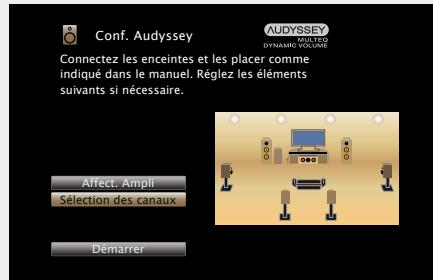 MARANTZ NR1603B - Configuration de "sélection des canaux - 1
