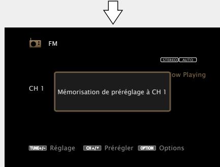 MARANTZ NR1603B - Utilisez  pour sélectionner la chaîne à préréglage, puis appuyez sur ENTER. - 2