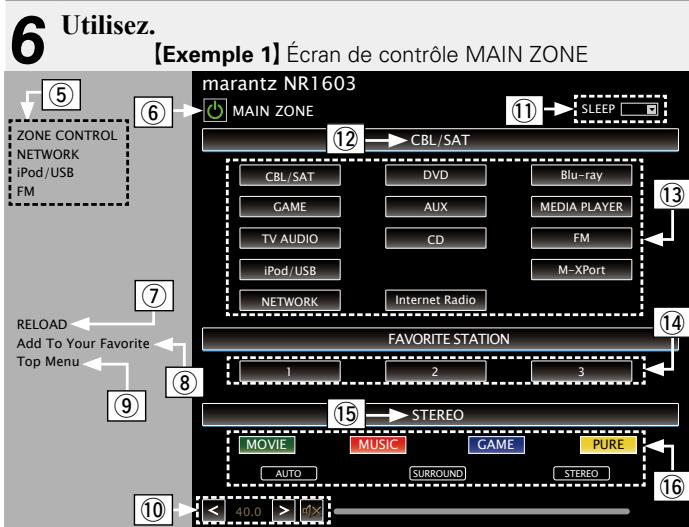 MARANTZ NR1603B - Fonction de contrôle internet - 5