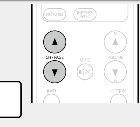 MARANTZ NR1603B - Utilisez  pour sélectionner la chaîne à préréglage, puis appuyez sur ENTER. - 4