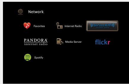 MARANTZ NR1603B - Appuyez sur network. - 1