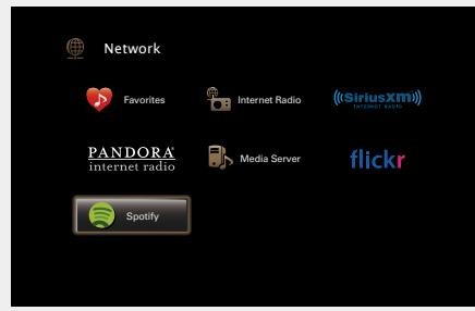 MARANTZ NR1603B - Appuyez sur network. - 1