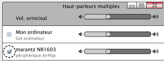 MARANTZ NR1603B - Sélection d'enceintes (matériels) multiples - 1