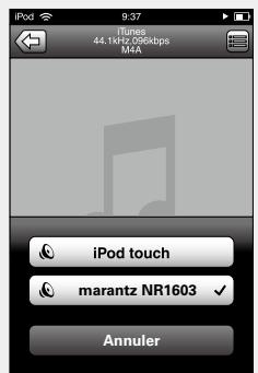 MARANTZ NR1603B - Jouer directement de la musique d'iphone, ipod touch, ou ipad - 2