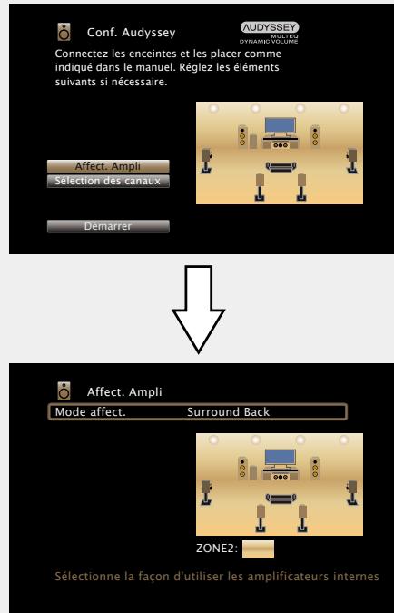 MARANTZ NR1603B - Configuration de "affect. ampli - 1