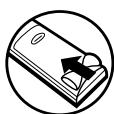 DENON DVD1940SRE2 - Mise en place des piles - 3