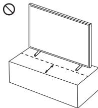 SAMSUNG TQ43LS03BG - Precauciones al instalar el televator con un soporte - 2