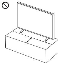 SAMSUNG TQ43LS03BG - Précautions à prendre lors de l'installation du téléviseur sur un support - 2
