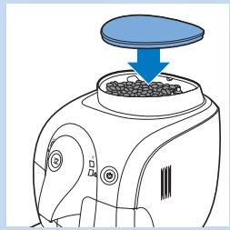 PHILIPS HD8650/01 - Remplissage du réservoir à grains de café - 2