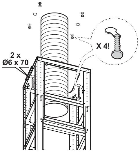 ELECTROLUX AFA 9673 X - Installation de la structure support au plafond - 4