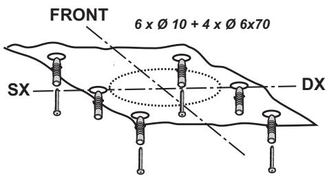ELECTROLUX AFA 9673 X - Installation de la structure support au plafond - 2