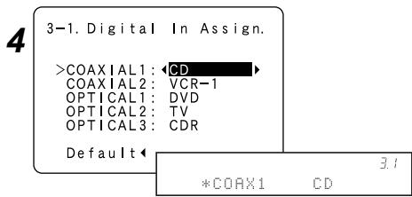 DENON AVR 2106 - Navigation dans le menu de configuration système - 4