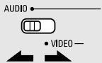 DENON AVR 2106 - Régler le commutateur mode 1 sur "AUDIO" ou "VIDEO". - 1