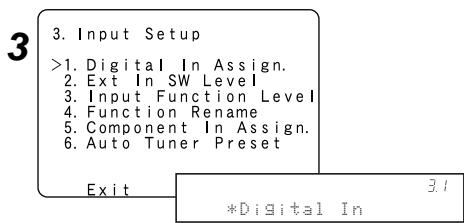 DENON AVR 2106 - Navigation dans le menu de configuration système - 3