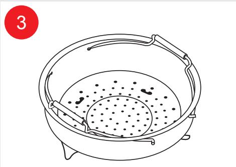 MOULINEX CE9528 - Hoe plaats ik de stoommand? - 3