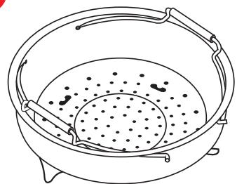 MOULINEX CE9528 - Comment installer le panier vapeur ? - 3
