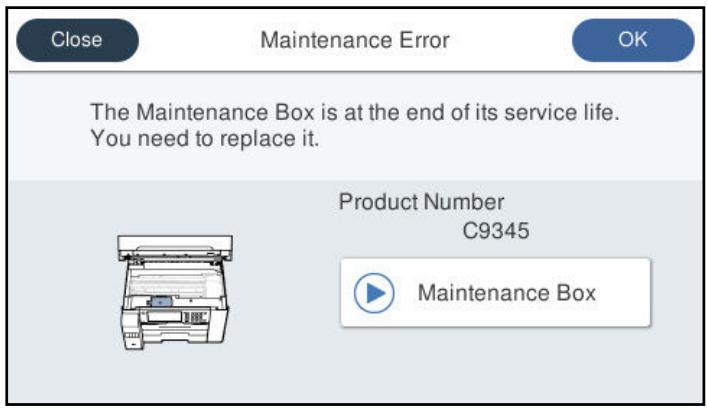 EPSON ET-5800 - Remplacement du boîtier de maintenance - 1