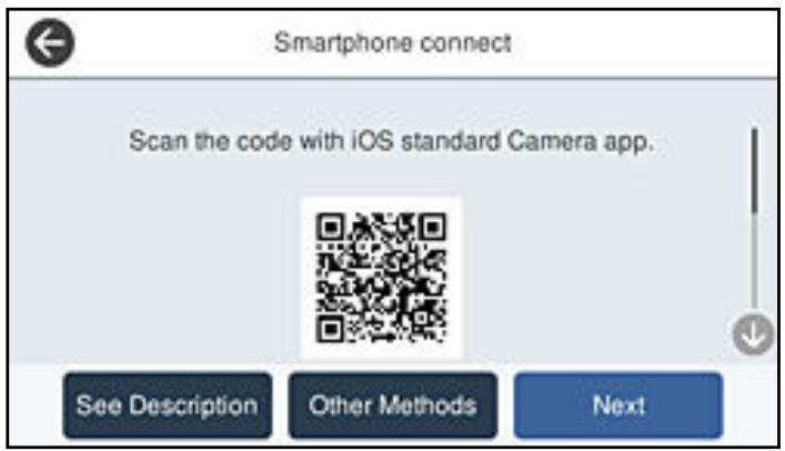 EPSON ET-5800 - Appuyez sur iOS. - 2