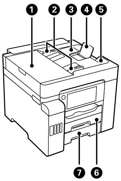 EPSON ET-5800 - Nom et fonction des pièces - 1