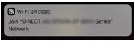 Wi-FI QR CODE Join "DIRECT Series" Network