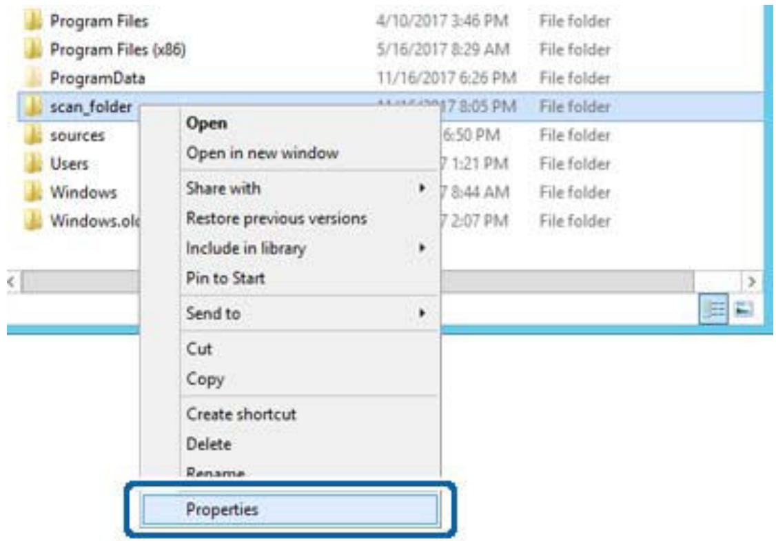 EPSON ET-5800 - Exemple de configuration de serveur de fichiers - 1