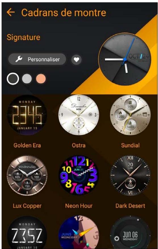 ASUS ZENWATCH 3 BROWN4279549 - Pour personnaliser le cadran de la montre : - 1