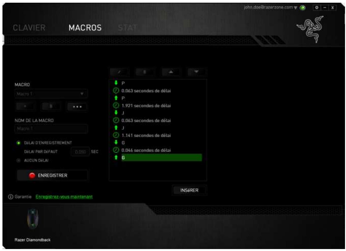 RAZER DIAMONDBACK - ONGLET MACROS - 3
