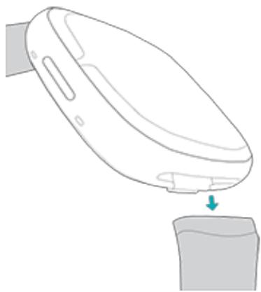 FITBIT Versa 4 - Retirer un bracelet - 2