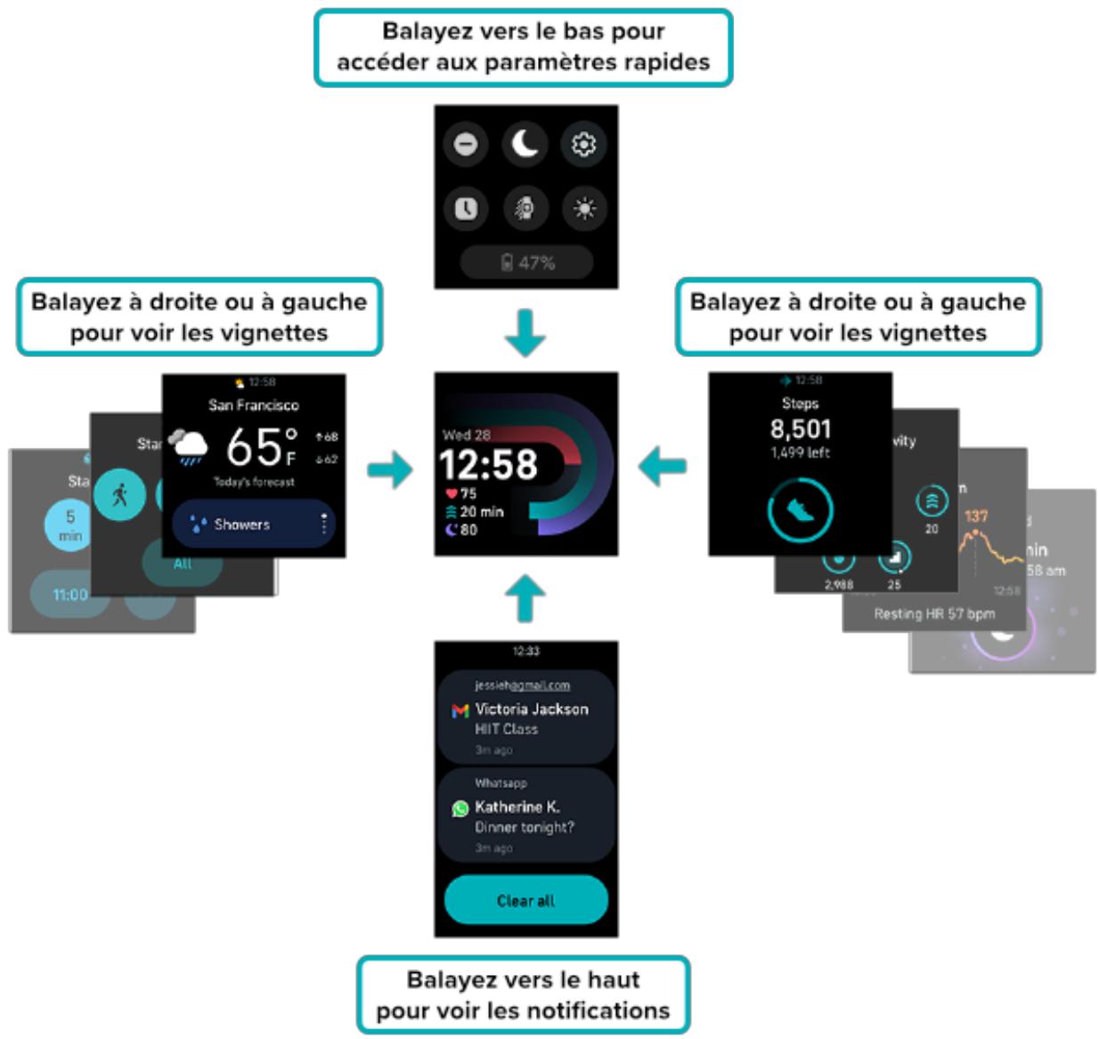 FITBIT Versa 4 - Navigation de base - 1