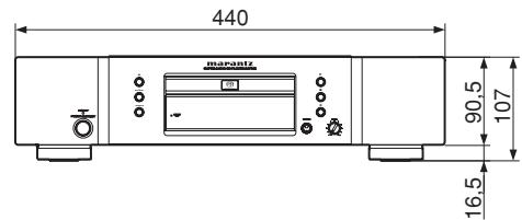 MARANTZ SA7003/N1B - Dimensions (appareil : MM) - 2