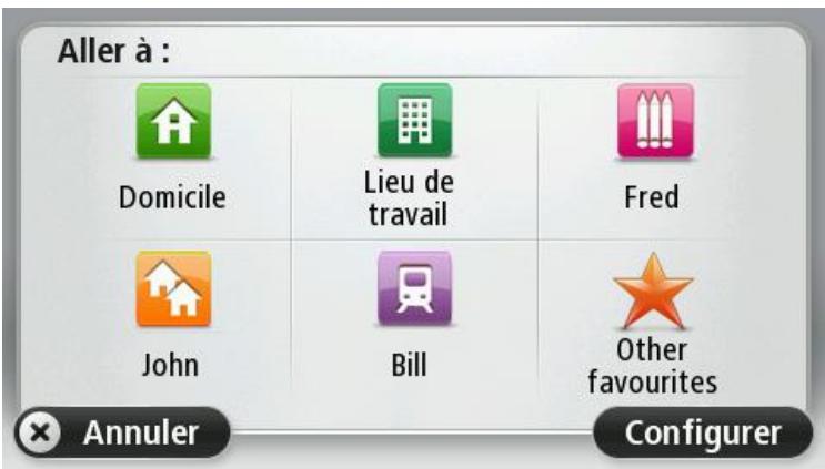 TOMTOM VIA 135M - Destinations fréquentes - 1