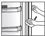 PANASONIC NR-BN31AS1-F - Joint d'ouverture de porte - 1