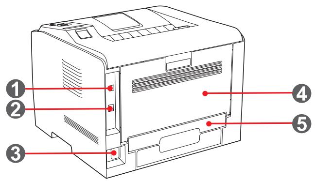 PANTUM P3500DN - Vue arrière - 1