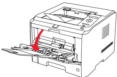 PANTUM P3500DN - Chargement du papier dans le bac d'entrée polyvalent - 2