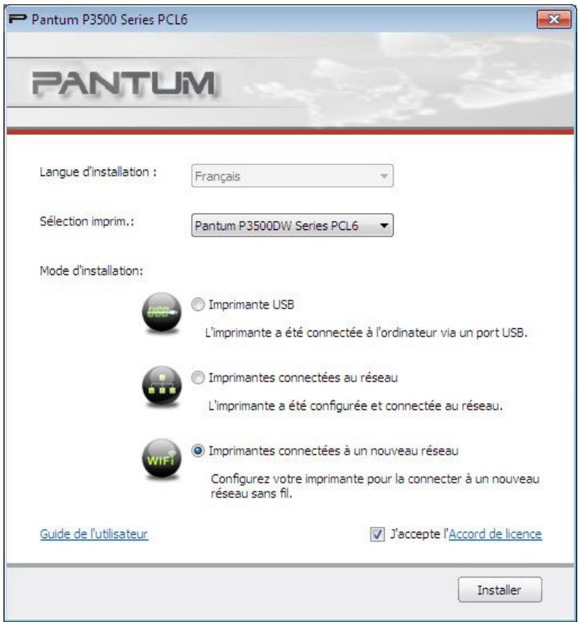 PANTUM P3500DN - Installation du modèle wi-fi - 1